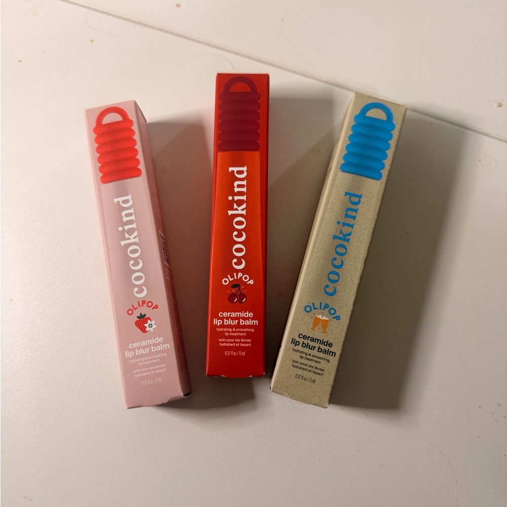 Olipop andCocokind collab Ceramide Lip Blur Balm Set